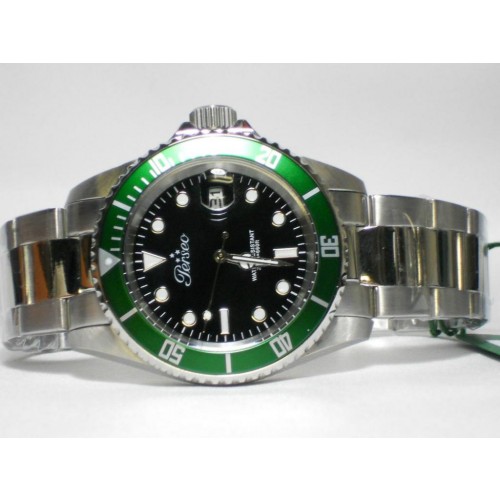 OROLOGIO UOMO PERSEO SUBMARINER TRESTELLE MODELLO ROLEX DIVER SUBACQUEO SUB