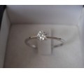 ANELLO DONNA IN ARGENTO 925 CON SOLITARIO ZIRCONE STRASS BRILLANTE PER FIDANZAMENTO