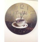 orologio da parete muro vintage caffè bar antichizzato tipo legno