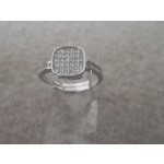 ANELLO DONNA IN ARGENTO 925 PAVE' DI ZIRCONI STRASS BRILLANTE PER FIDANZAMENTO